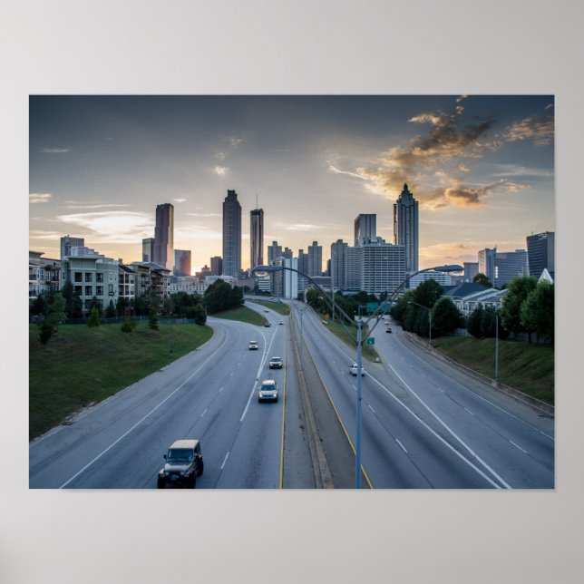 Poster d'Atlanta Skyline (Devant)