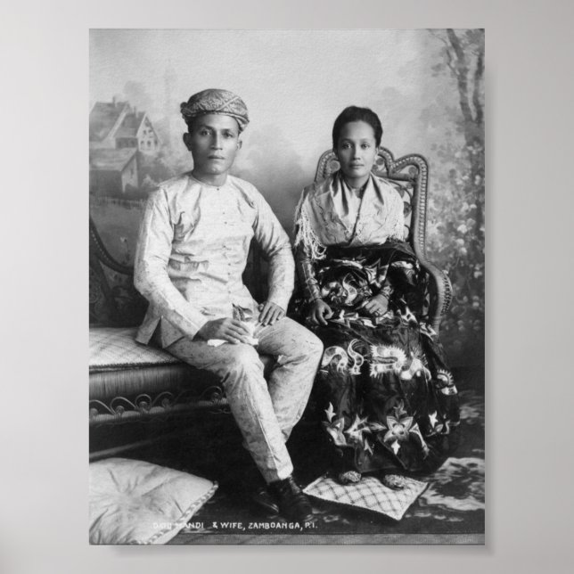 Poster Dato Mandi et sa femme - Philippines (Devant)