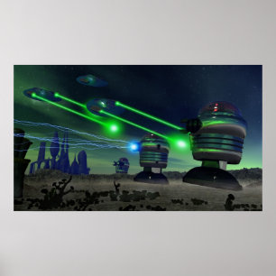 Poster d'attaque robotique