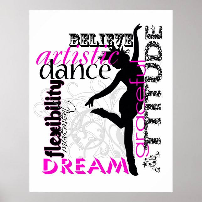 Poster d'attitude de danse (Devant)