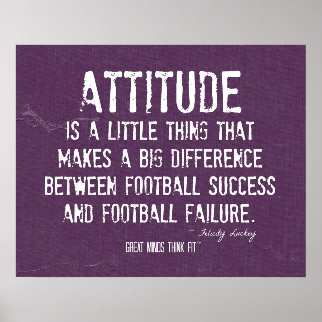 Poster d'attitude de football (Devant)