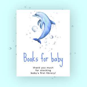 Poster Dauphin aquarelle - Livres pour bébé