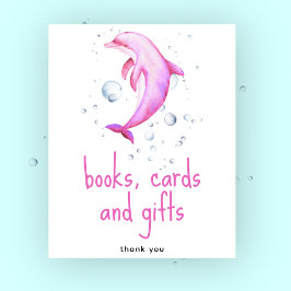 Poster Dauphin d'aquarelle - Cartes de livres et cadeaux
