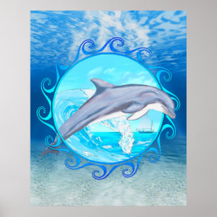Poster Dauphin maori Sun