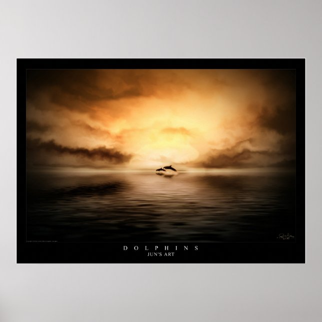 Poster Dauphins (Devant)