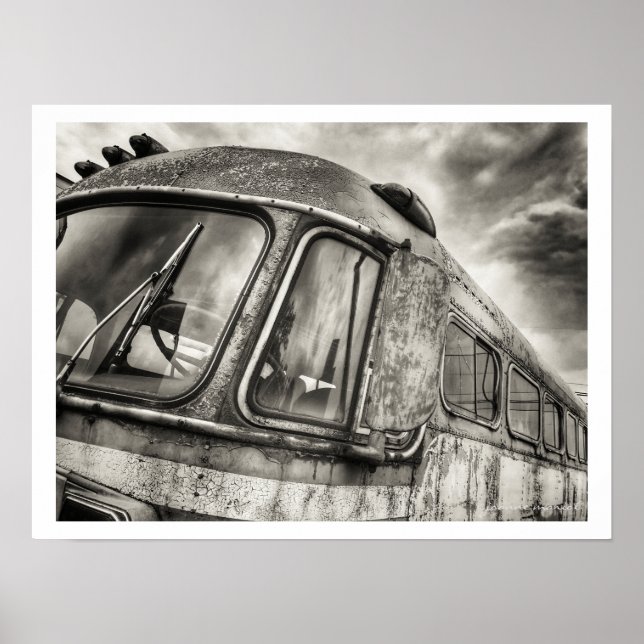 Poster d'autobus abandonné (Devant)