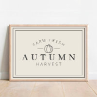 Poster d'automne de la récolte d'automne de la fer