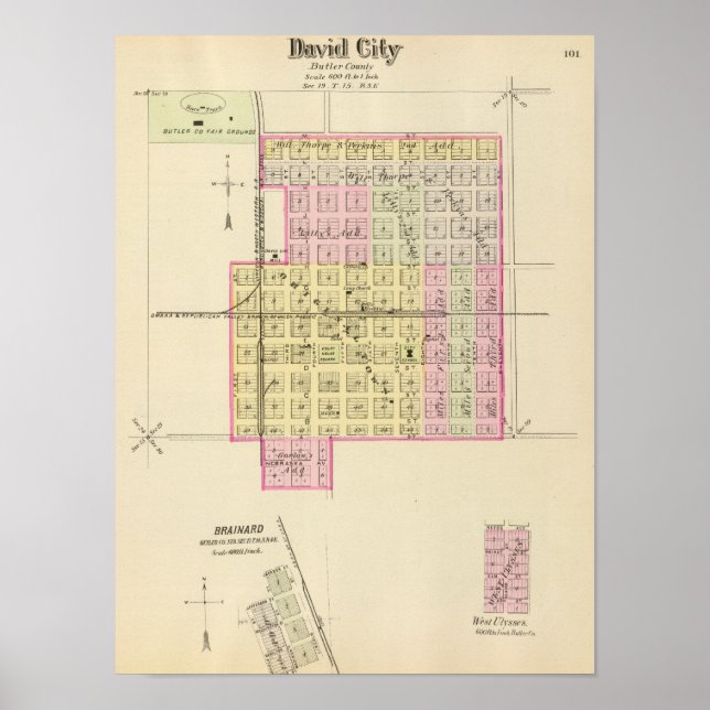 Poster David City, Nebraska (Devant)