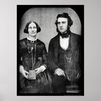 Poster David & Ellen Bell Daguerreotype 1849