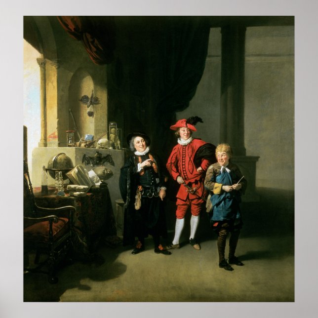 Poster David Garrick avec William Burton et John (Devant)