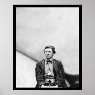 Poster David Herold, conspirateur 1865 de Lincoln