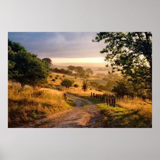 Poster Dawn Sunshine | Campagne anglaise (Devant)