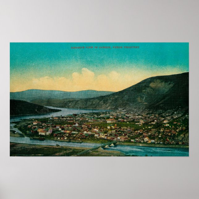 Poster Dawson (Alaska) Yukon Town View (Devant)