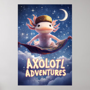 Poster d'Axolotl Adventures - Imaginaire de tapis