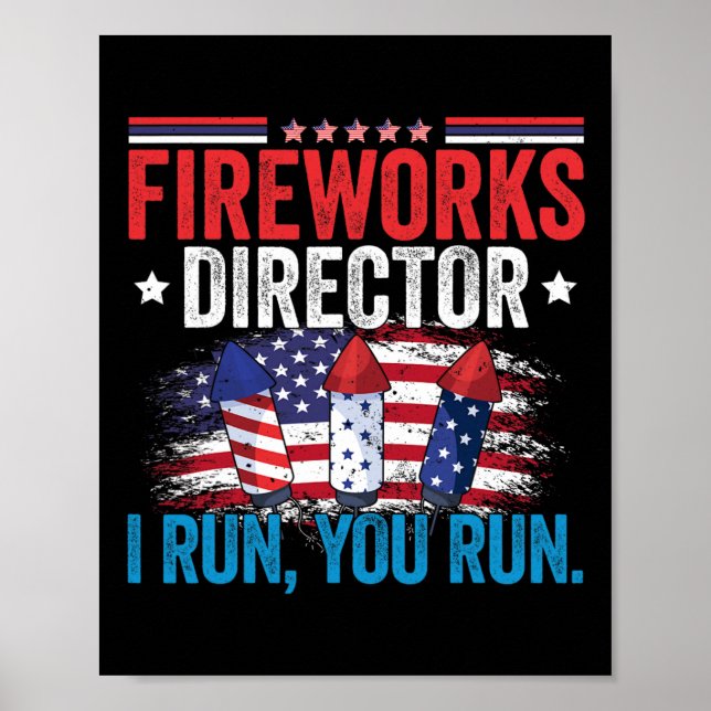 Poster Day Fireworks Director I Run You Run 4juillet (Devant)