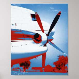 Poster DC-3 rétro