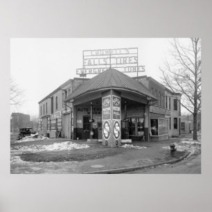 Poster DC Gas Station, 1921
