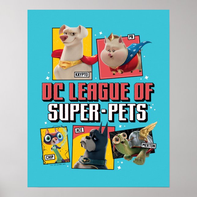 Poster DC League of Super-Pets Character Panels (Devant)