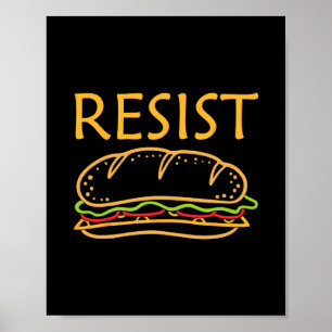Poster Dc Sandwich Guy Résiste Lanceur De Sandwich Anti-g