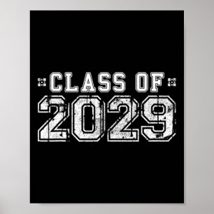 Poster De 2029 - Année d'obtention du diplôme Cadeau seni