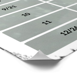 Poster de 20 po x 10 po, Intervalles de guitare ro