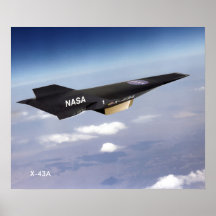 Poster de 20 po x 24 po X-43A Hypersonic Ramjet
