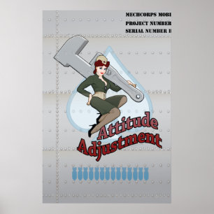 Poster de 24 po x 36 po de réglage d'altitude