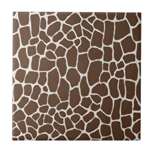 poster de animal de carreaux motifs floraux contem