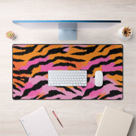 Poster de animal de peau de tigre rose et orange y