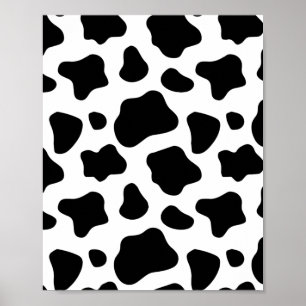 Poster de animal des vaches motifs des points de v