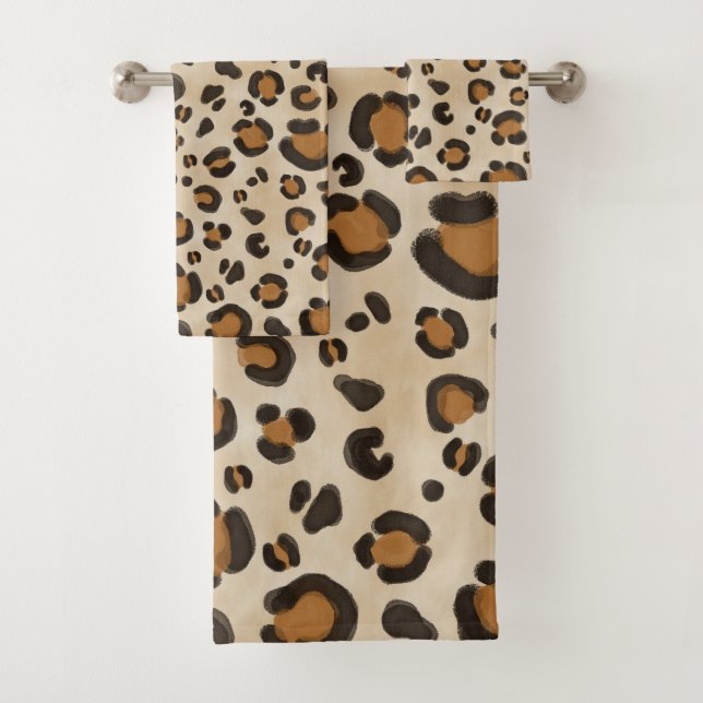 Poster de animal Leopard simple Tan Brown (En situation)