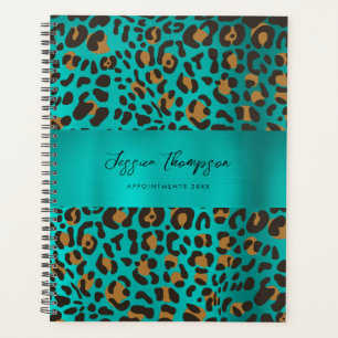 Poster de animal Leopard Turquoise Turquoise