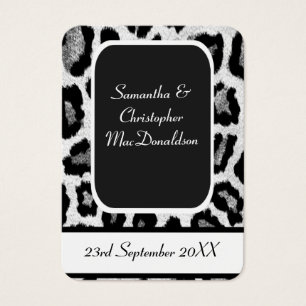 Poster de animal mariage faveur merci tag