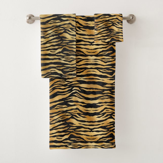 Poster de animal noir Tiger Gold (En situation)