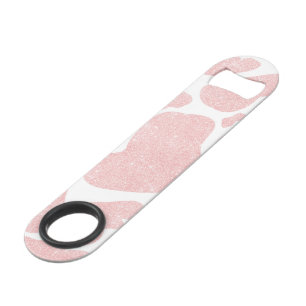 Poster de animal rose Gold White Gros Spots de vac