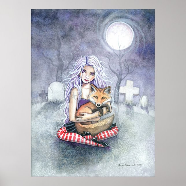Poster de Annie's Fox Gothic Girl et Fox (Devant)