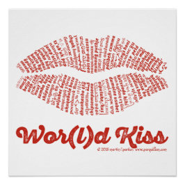 Poster de baiser Wor(l)d