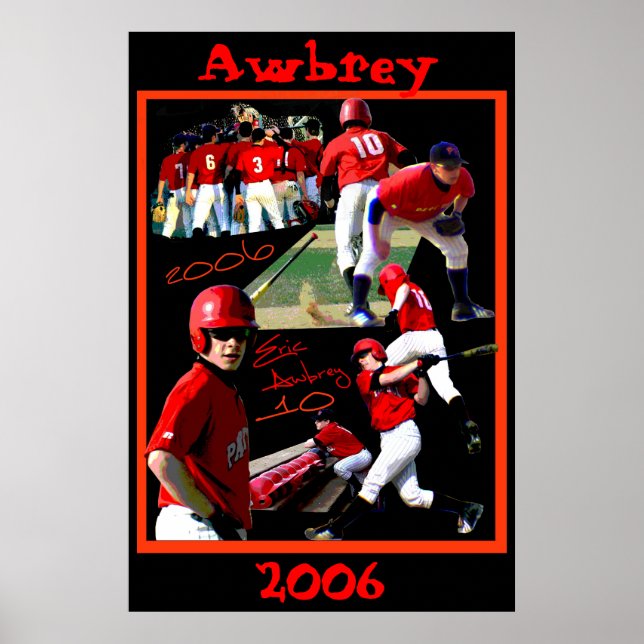 Poster de baseball Awbrey Freshman (Devant)