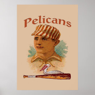 Poster de baseball des Pélicans