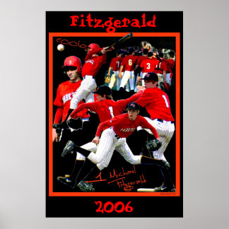 Poster de baseball Fitzgerald Freshman
