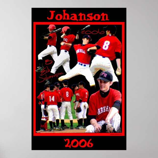 Poster de baseball Johanson Freshman (Devant)