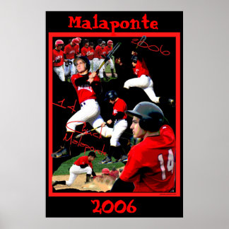Poster de baseball Malaponte Freshman