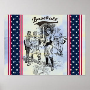 Poster de baseball : Players