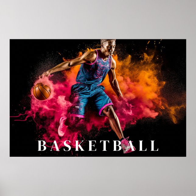 Poster de basket-ball (Devant)