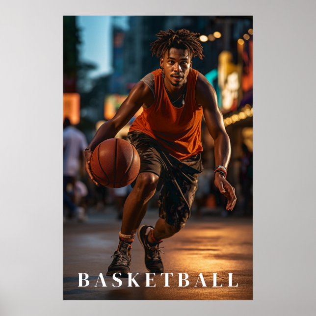 Poster de basket-ball (Devant)