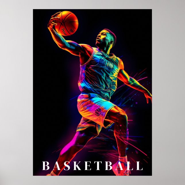 Poster de basket-ball (Devant)