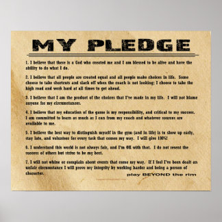 Poster de basket-ball #205 (Matte)