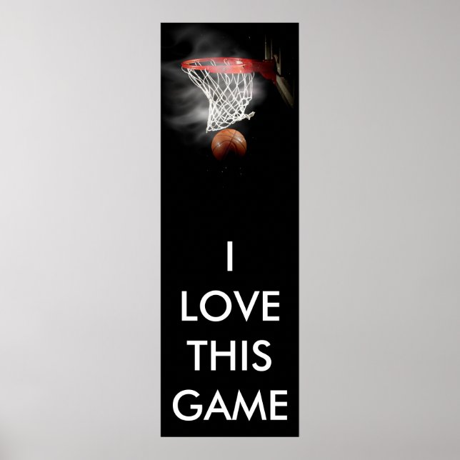 Poster de basket-ball panoramique (Devant)