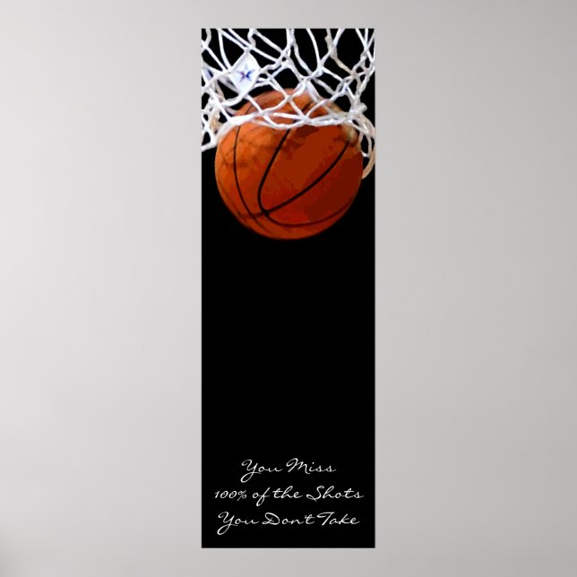 Poster de basket-ball sur la motivation du sport (Devant)