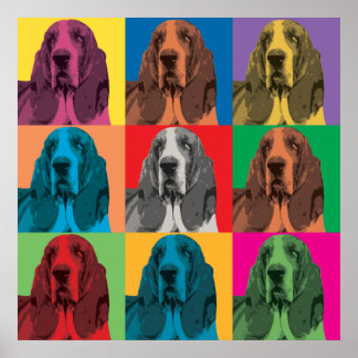 Poster de Basset Hound Pop-Art